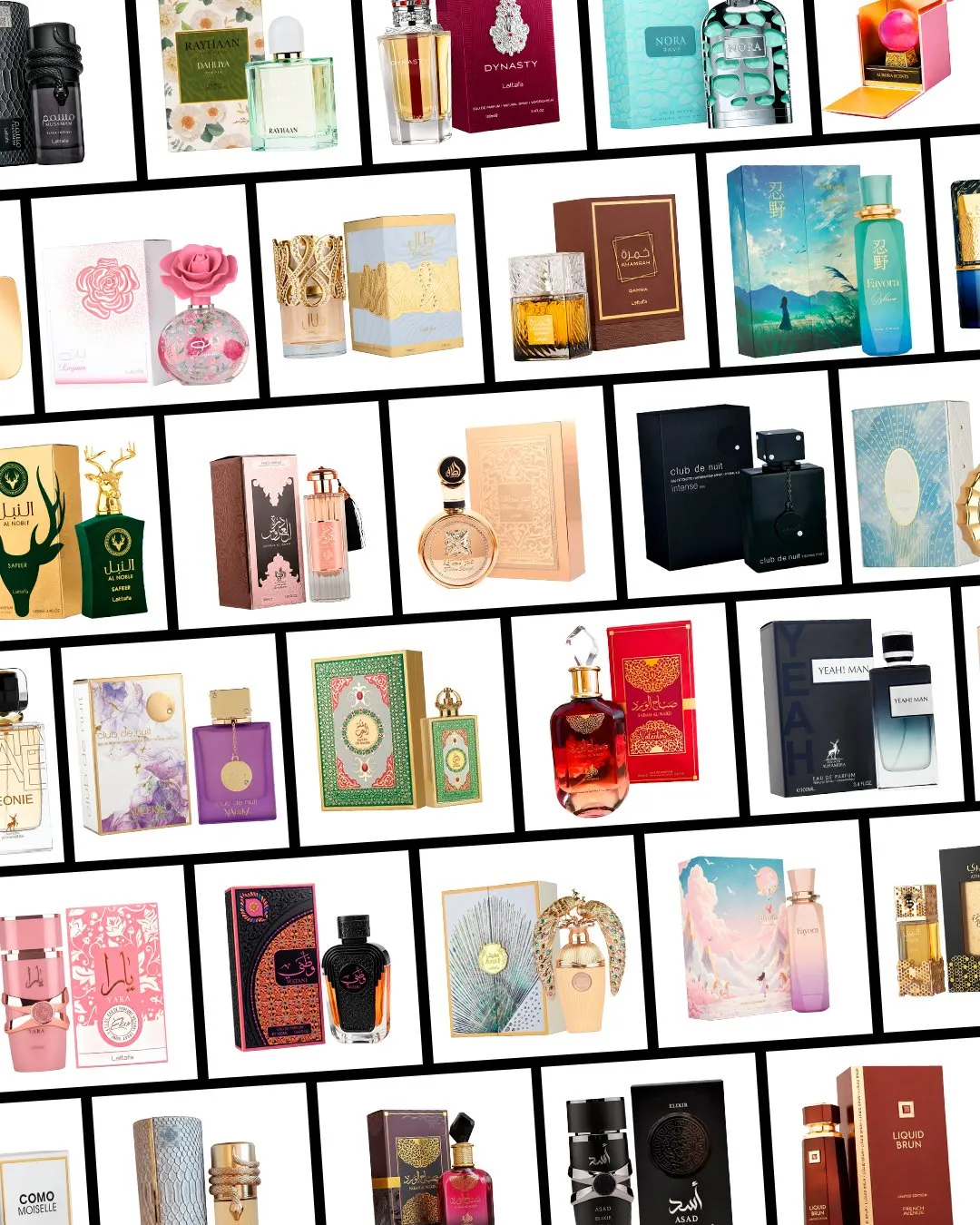 Pasta aberta com mais de 300 perfumes árabes